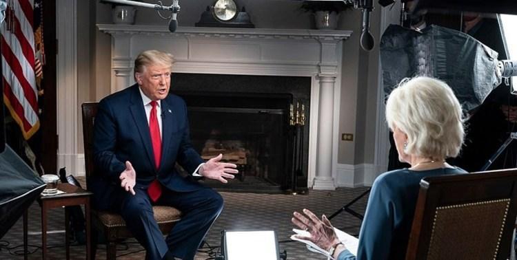 (ویدئو) عصبانیت ترامپ از سوالات مجری سی بی اس و ترک مصاحبه