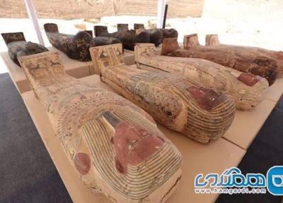 صدها تابوت چوبی و مجسمه برنزی 2500 ساله در گورستان باستانی سقاره کشف شد